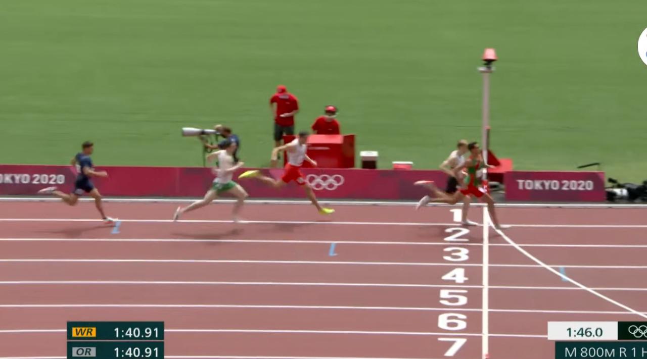 $!Tonatiu López es primero en su heat y avanza a semifinales en los 800 m planos en Tokio 2020