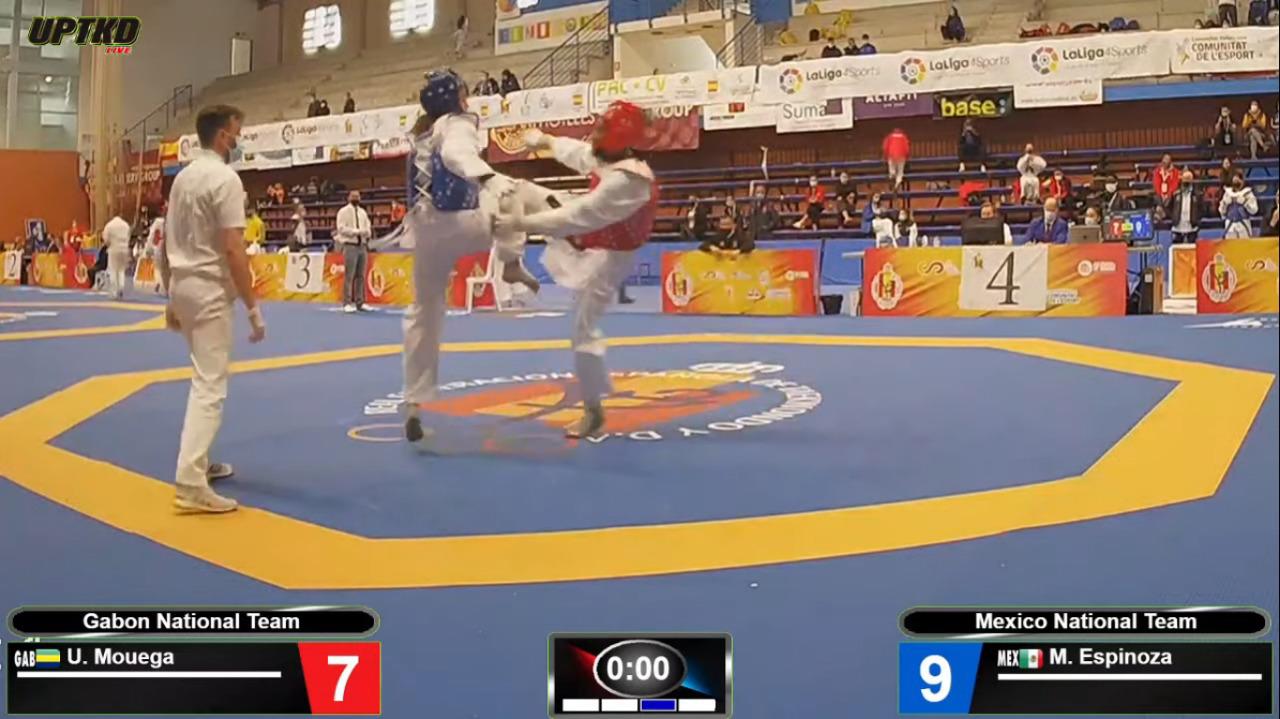 $!María Espinoza conquista la plata en Open de España de Taekwondo