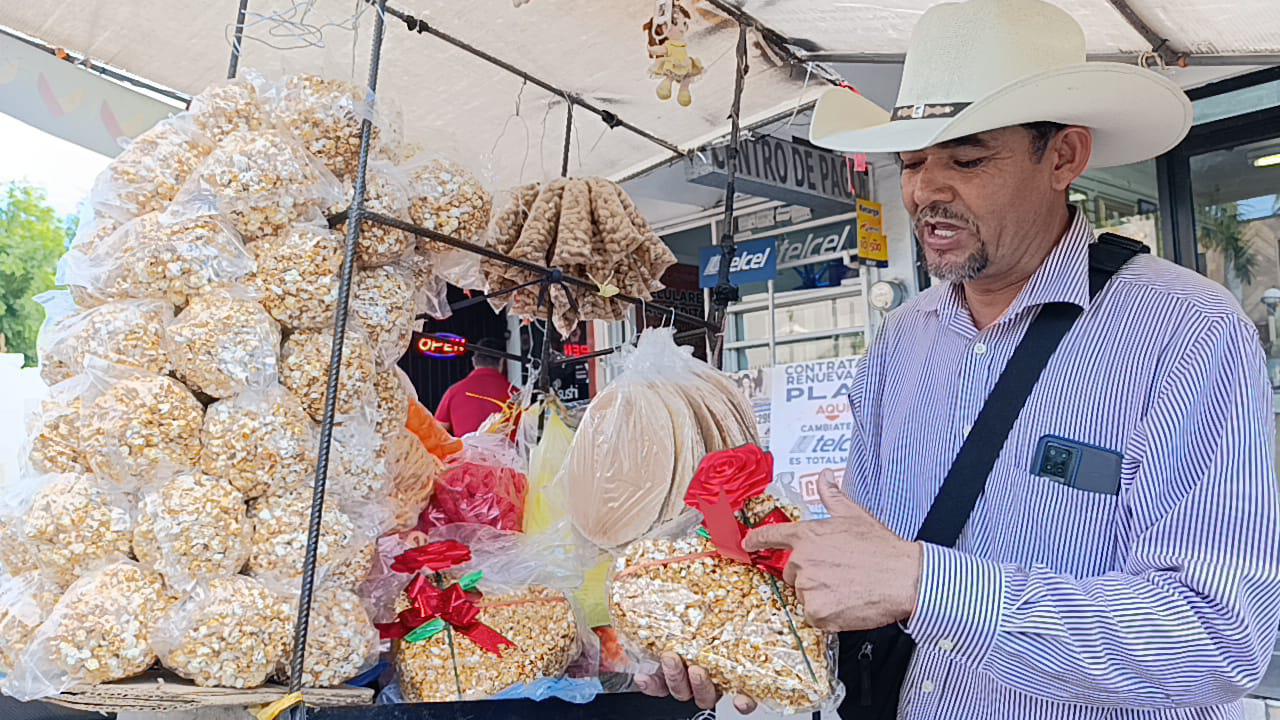 $!Desde Villa Unión, Pablo Carreño ofrece palomitas y ponteduros en Escuinapa
