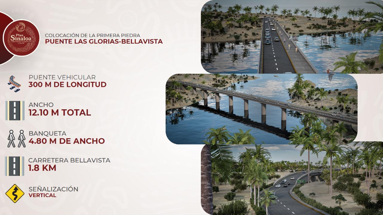 $!Colocan primera piedra de puente que unirá las playas de Las Glorias, Boca del Río y Bellavista, en Guasave