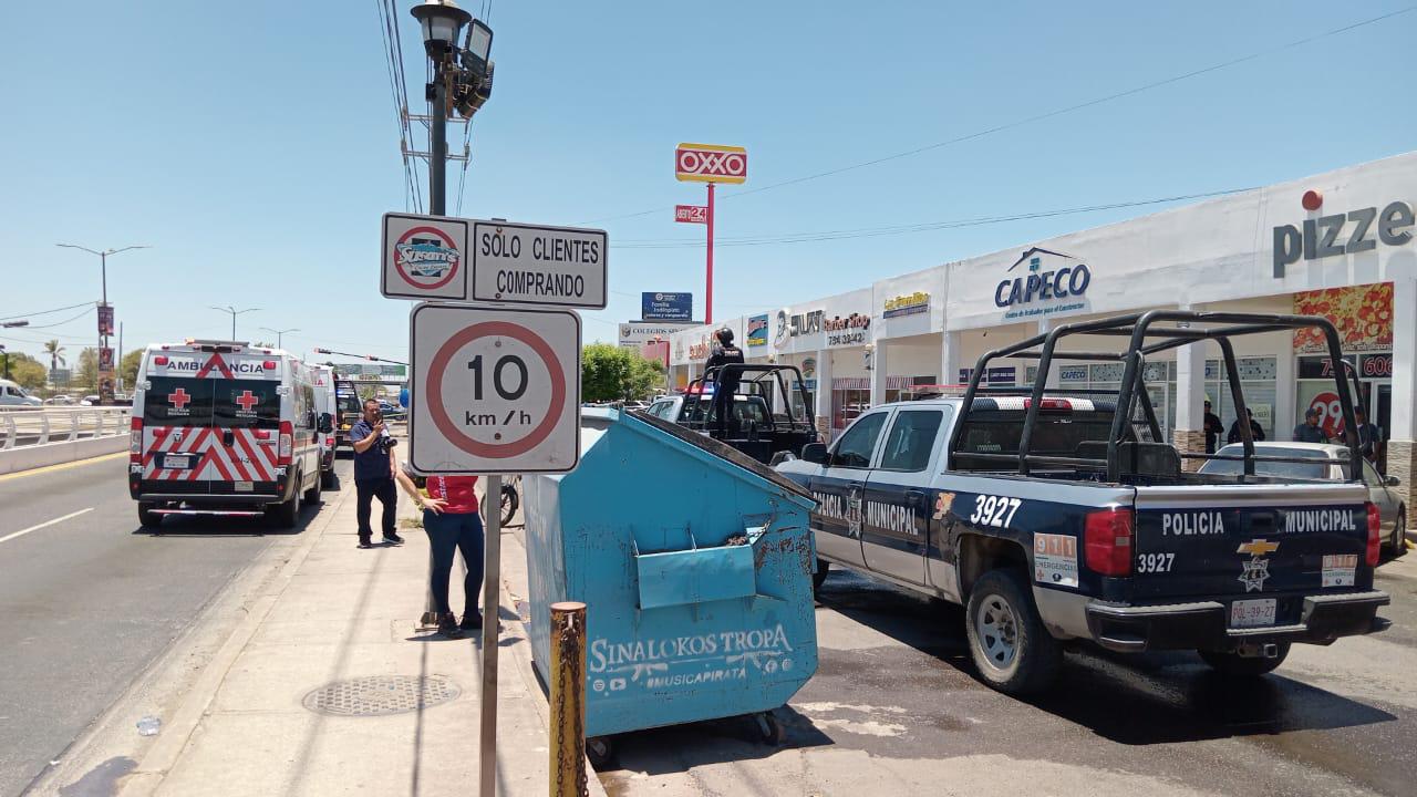 $!Se intoxican dos empleados de paquetería en una plaza de Culiacán