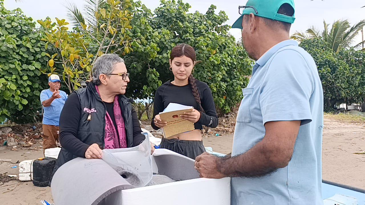 $!Apoya Cosinar a cooperativa de Teacapán con entrega de semillas de ostión
