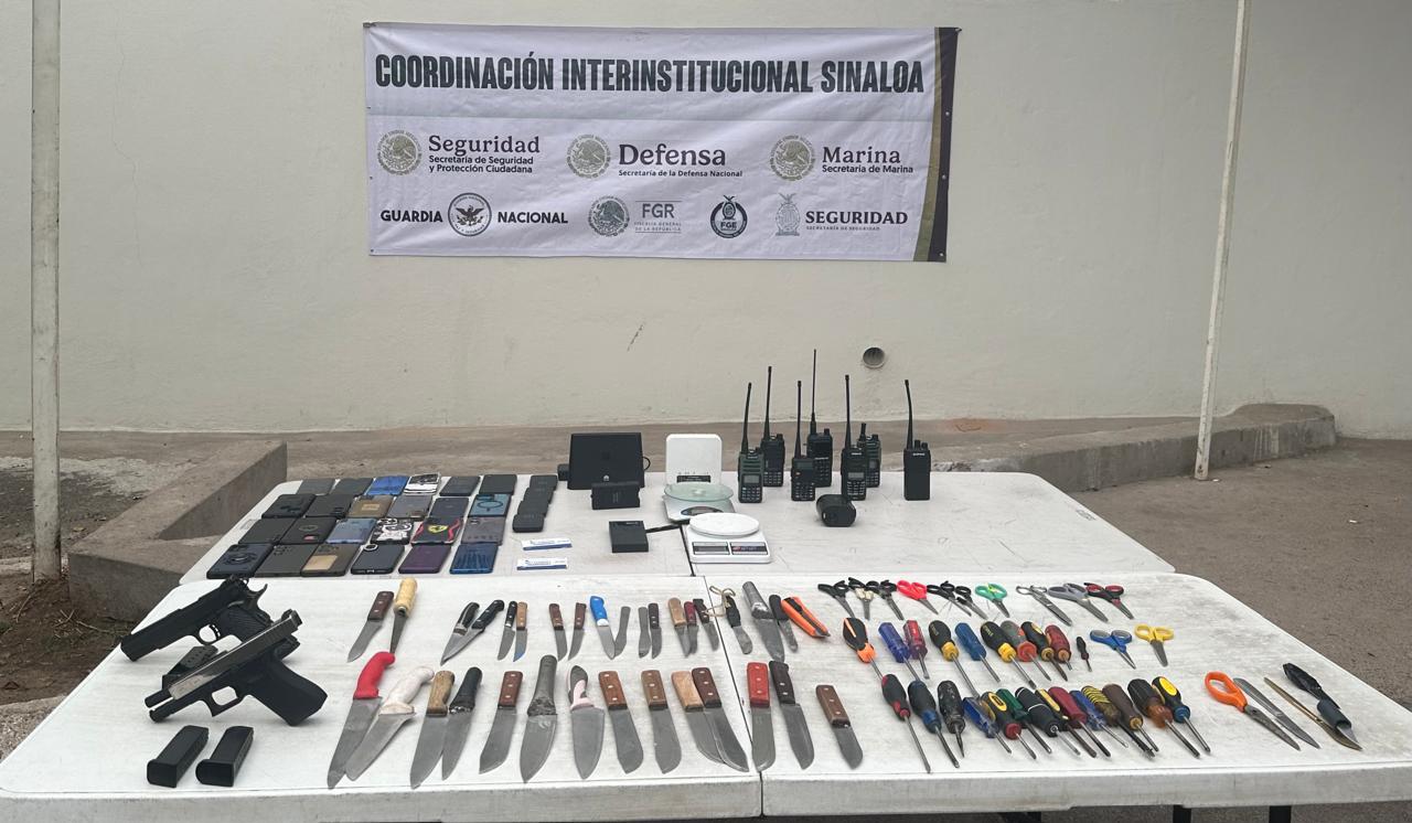 $!Hallan armas, celulares y módems por tercera vez en una semana en el Penal de Aguaruto
