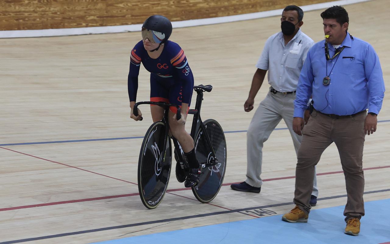 $!Luz Daniela Gaxiola se impone en velocidad 500 metros del Nacional de Pista 2022