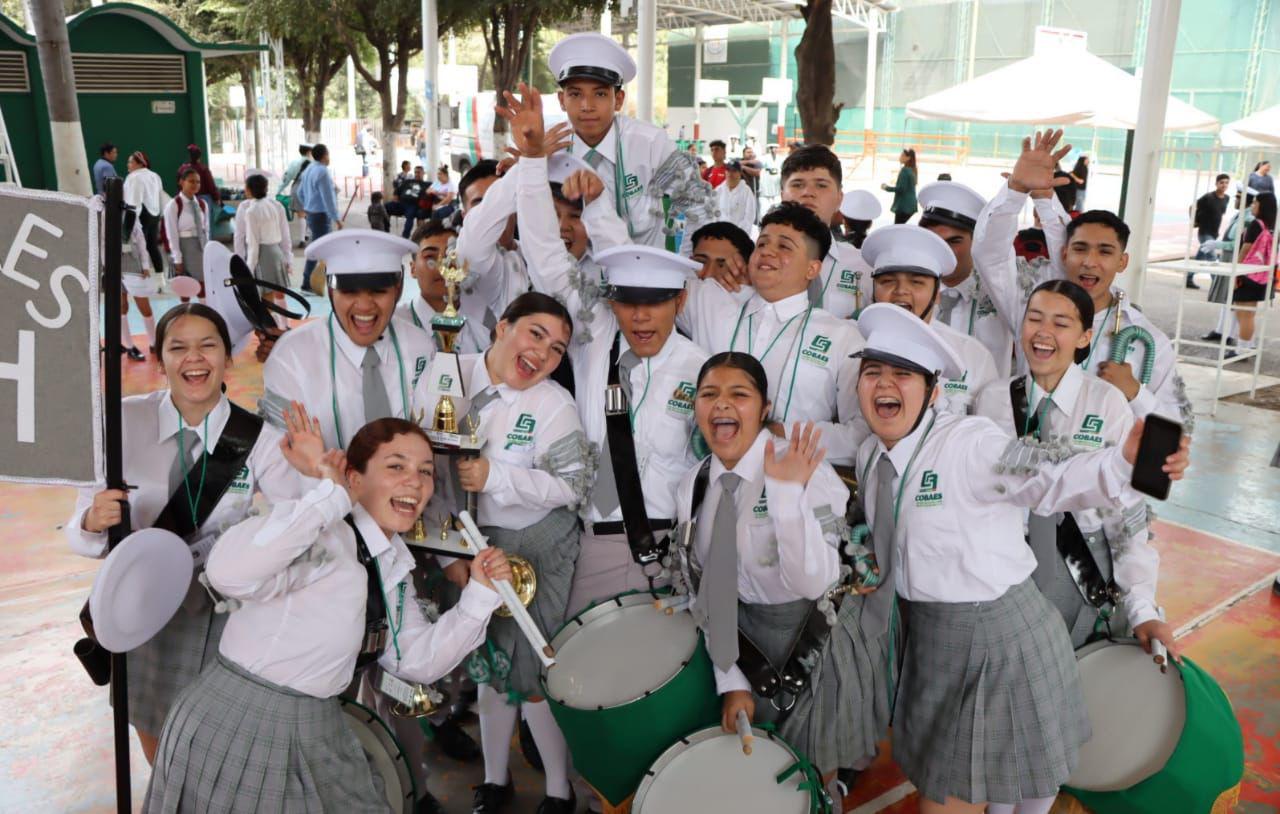 $!Realizan encuentro estatal de Escoltas y Bandas de Guerra COBAES 2023
