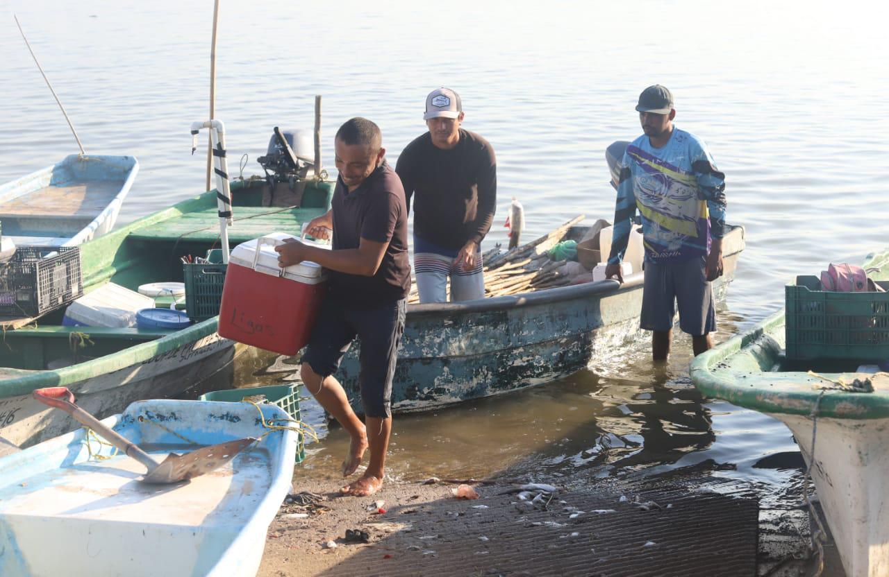 $!Reportan poca captura en el primer día de pesca del camarón