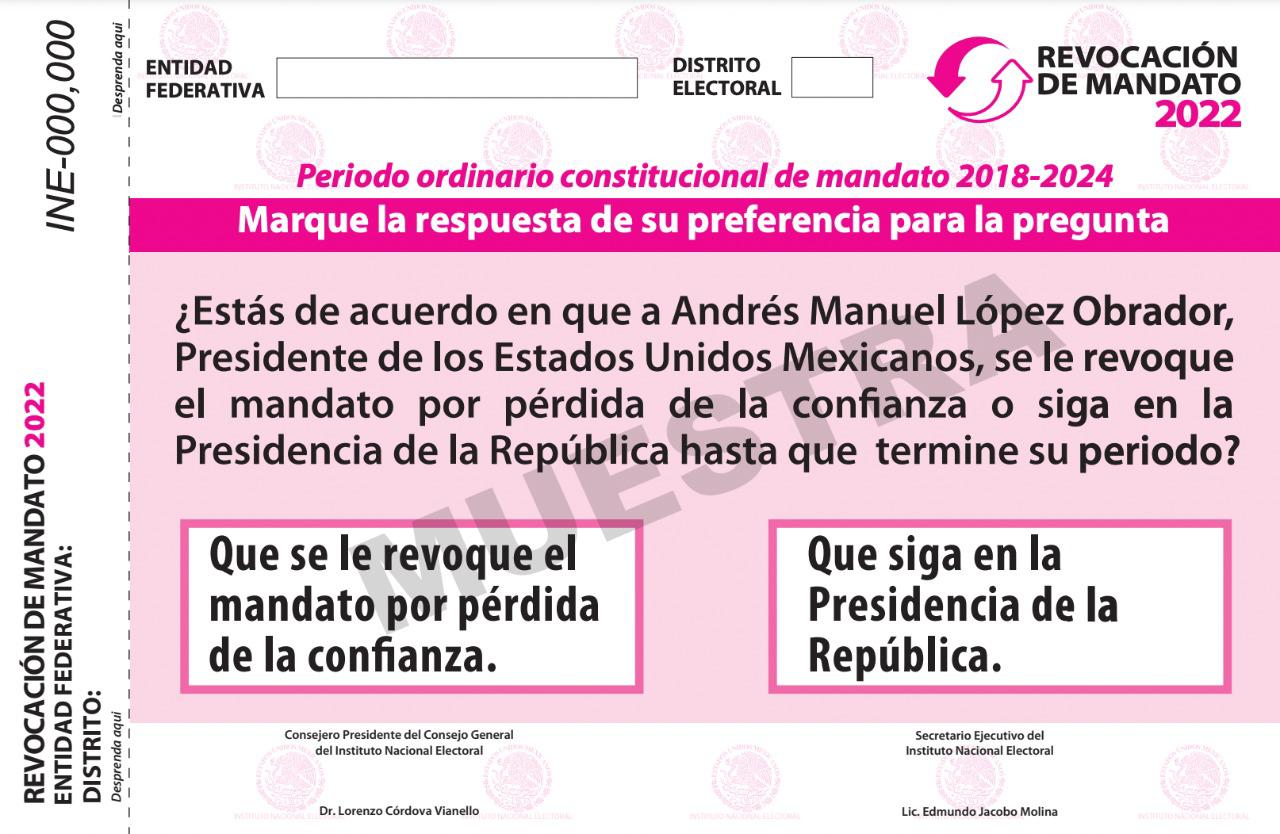 $!¿En qué consiste la revocación de mandato y cuándo se llevará a cabo la consulta?