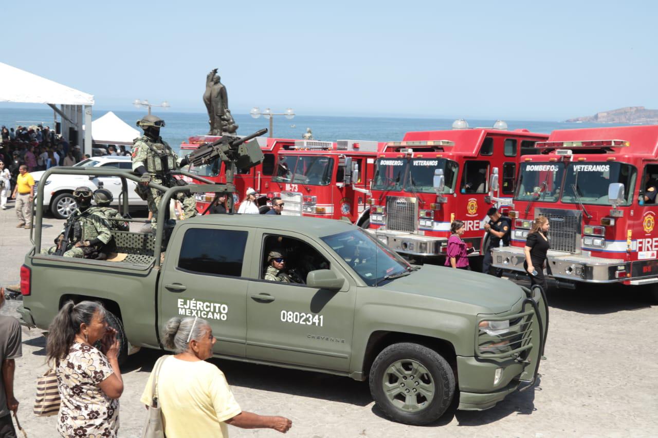 $!Con 14 mil 264 efectivos confirmados, dan banderazo en Mazatlán al Operativo Estatal de Semana Santa 2025