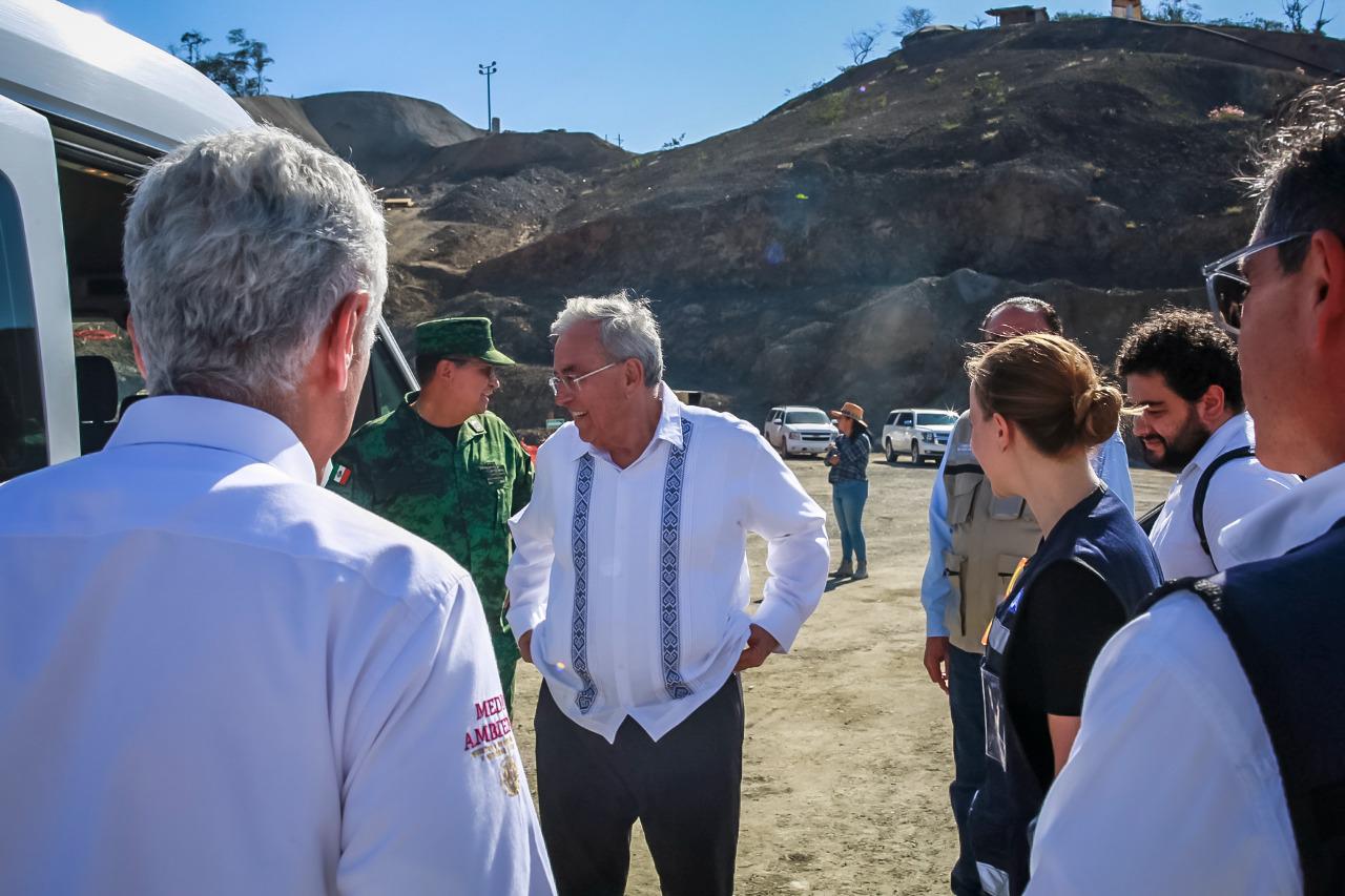 $!López Obrador supervisa los avances en la Presa Santa María