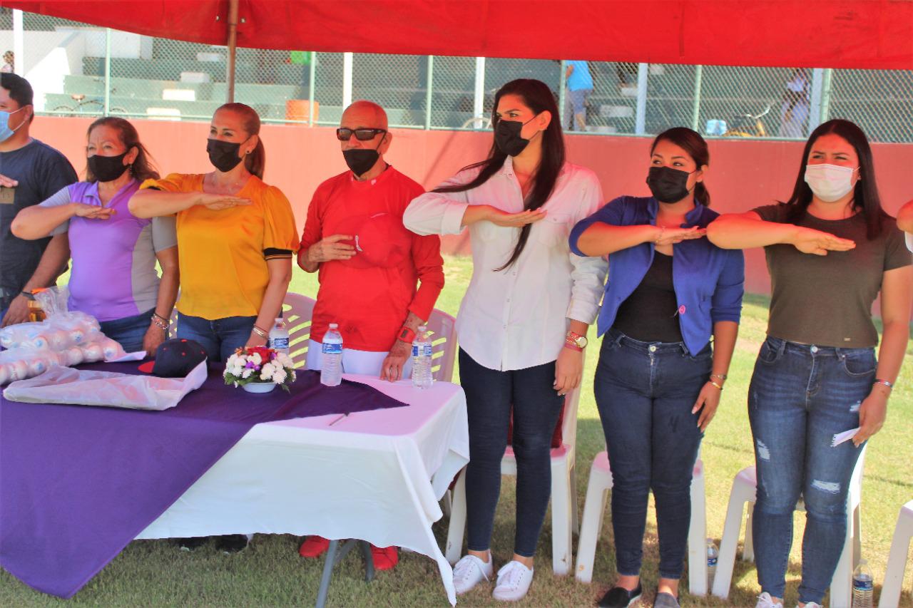 $!Inauguran en Escuinapa Liga de Beisbol Veteranos 40 Años y Más