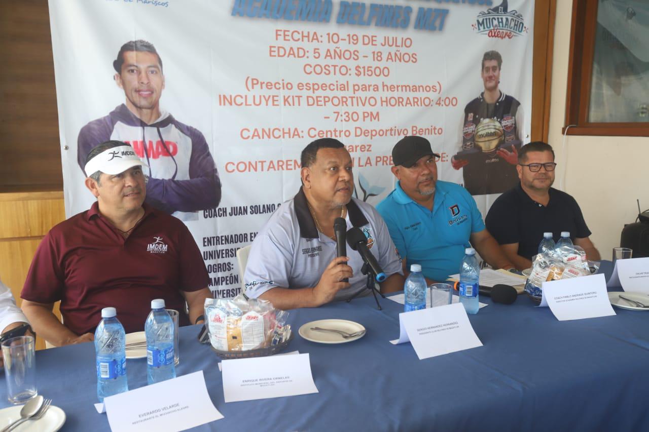 $!Anuncian tercer Campamento Academia Delfines MZT