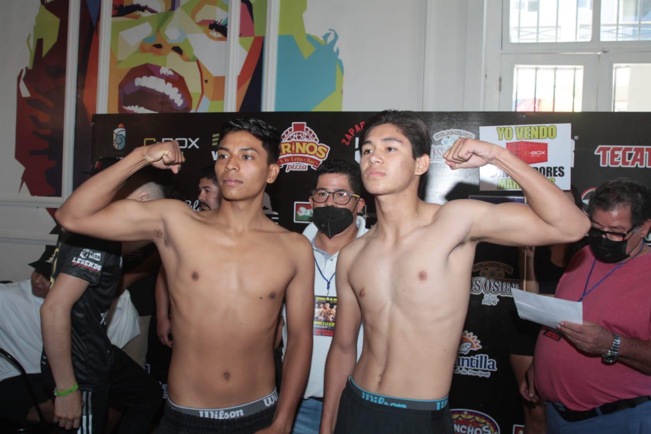 $!Pugilistas de la función ‘Rumbo a la Gloria’ vencen al primer rival