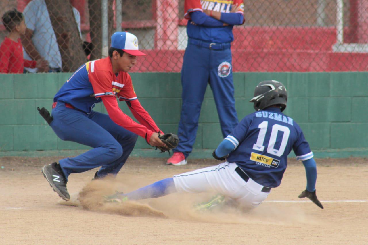 $!Liga Pelikanos vence a Muralla y avanza a cuartos de final en el Nacional de Beisbol Juvenil Menor