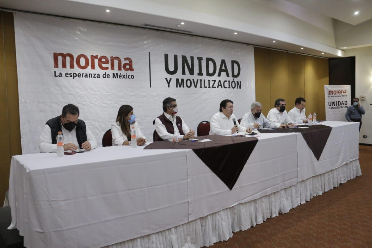 $!Mario Delgado, presidente nacional de Morena, se reúne con el dirigente del PAS y Rocha Moya.