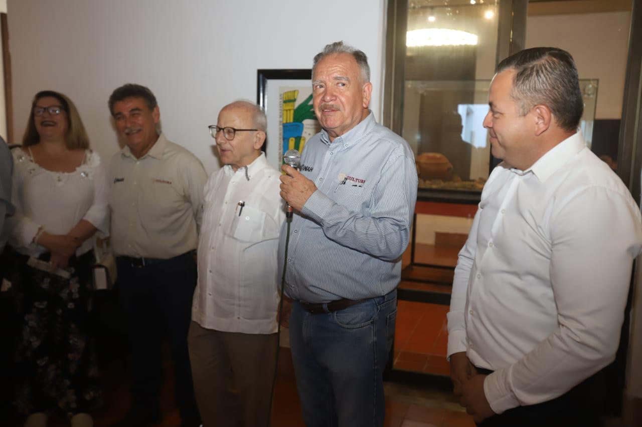 $!Servando Rojo Quintero en su mensaje a los presentes.