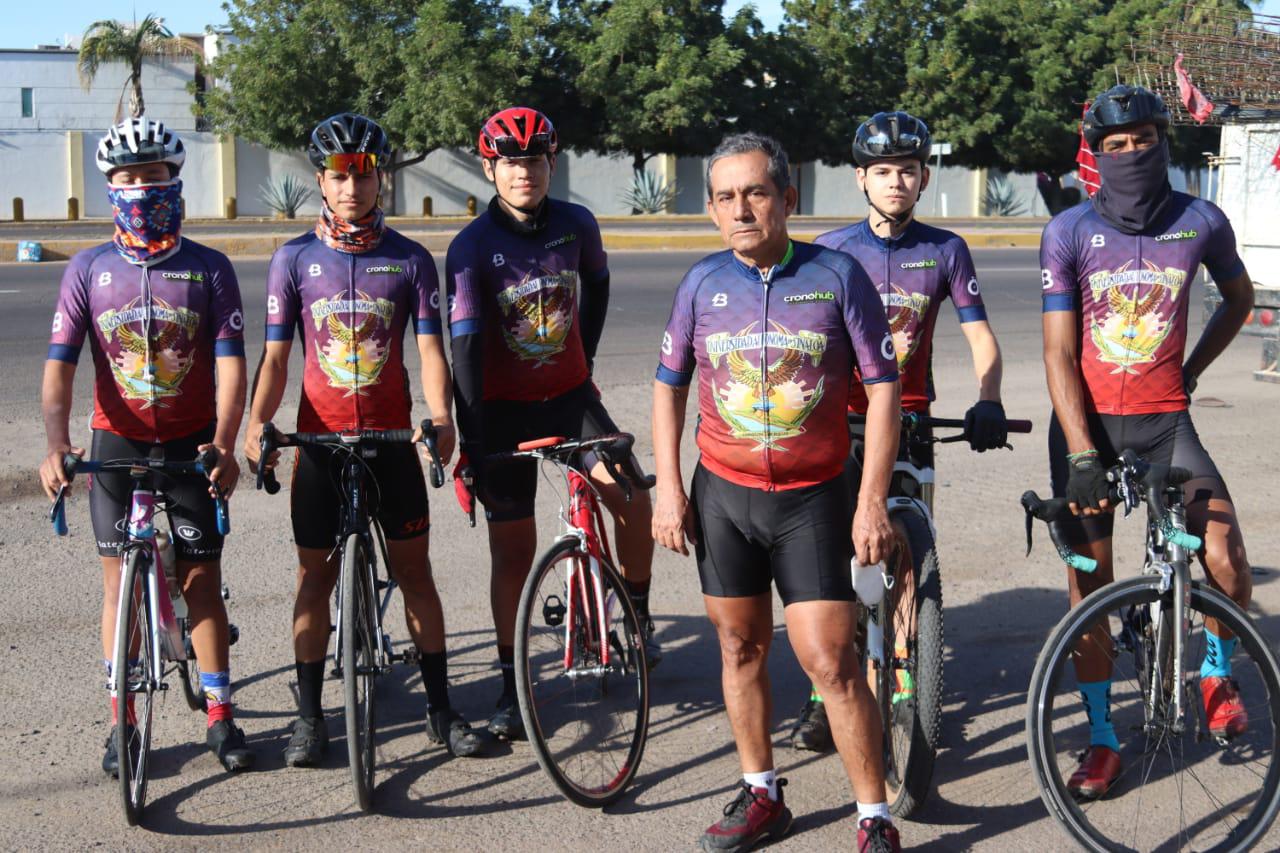 $!Ciclistas de la UAS se alistan para la carrera Gran Fondo Surutato 2022