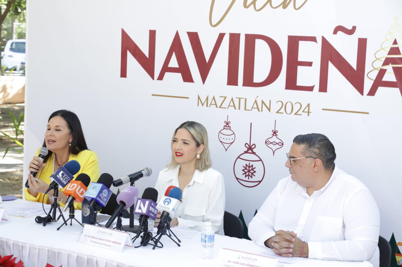 $!Anuncian apertura de la Villa Navideña Mazatlán 2024, para el próximo lunes, en el Parque Central