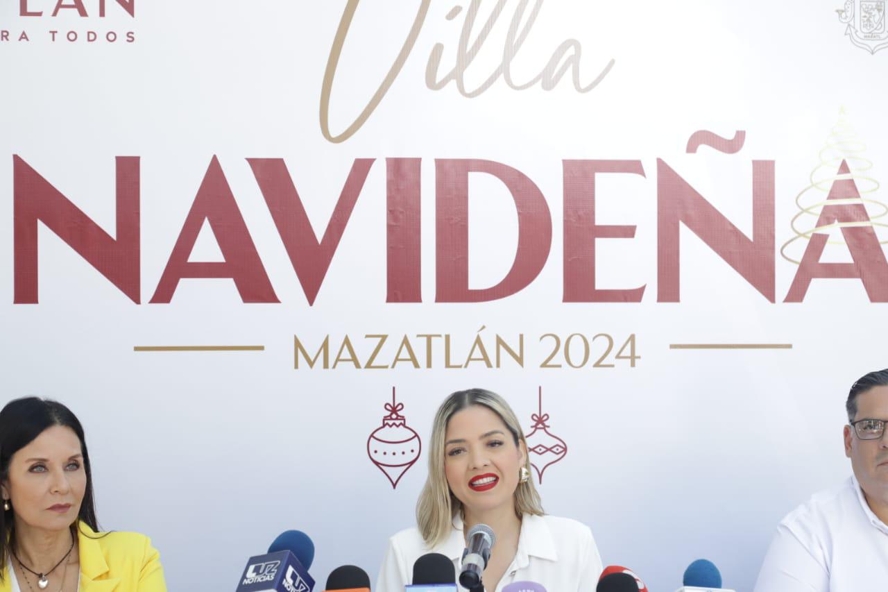 $!Anuncian apertura de la Villa Navideña Mazatlán 2024, para el próximo lunes, en el Parque Central