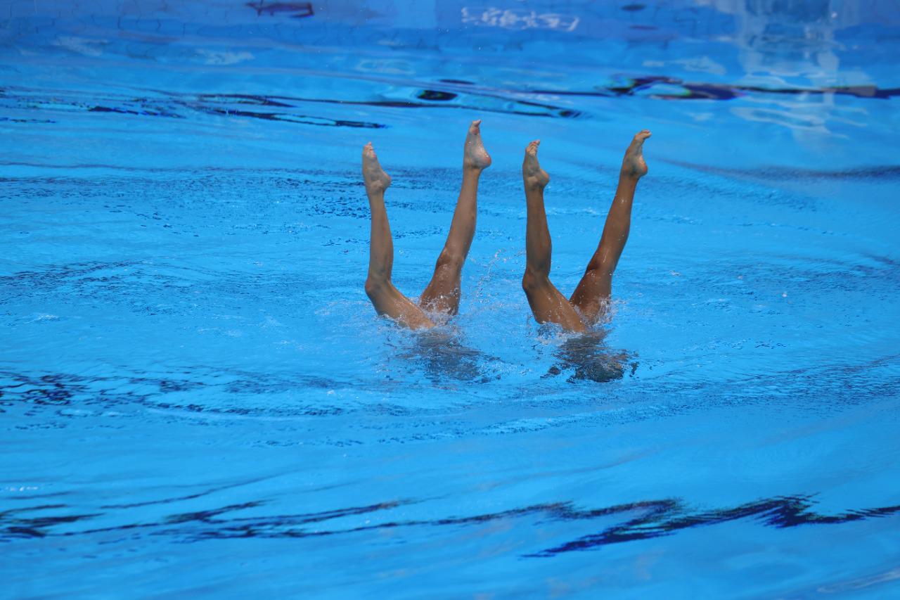 $!Pareja mexicana de nado sincronizado queda fuera de las medallas en Tokio 2020