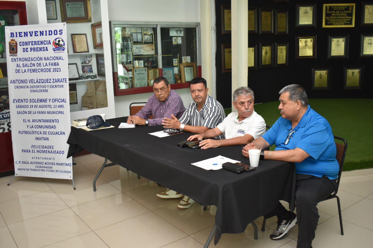 $!Reconocerán en Culiacán al periodista Antonio Velázquez Zárate
