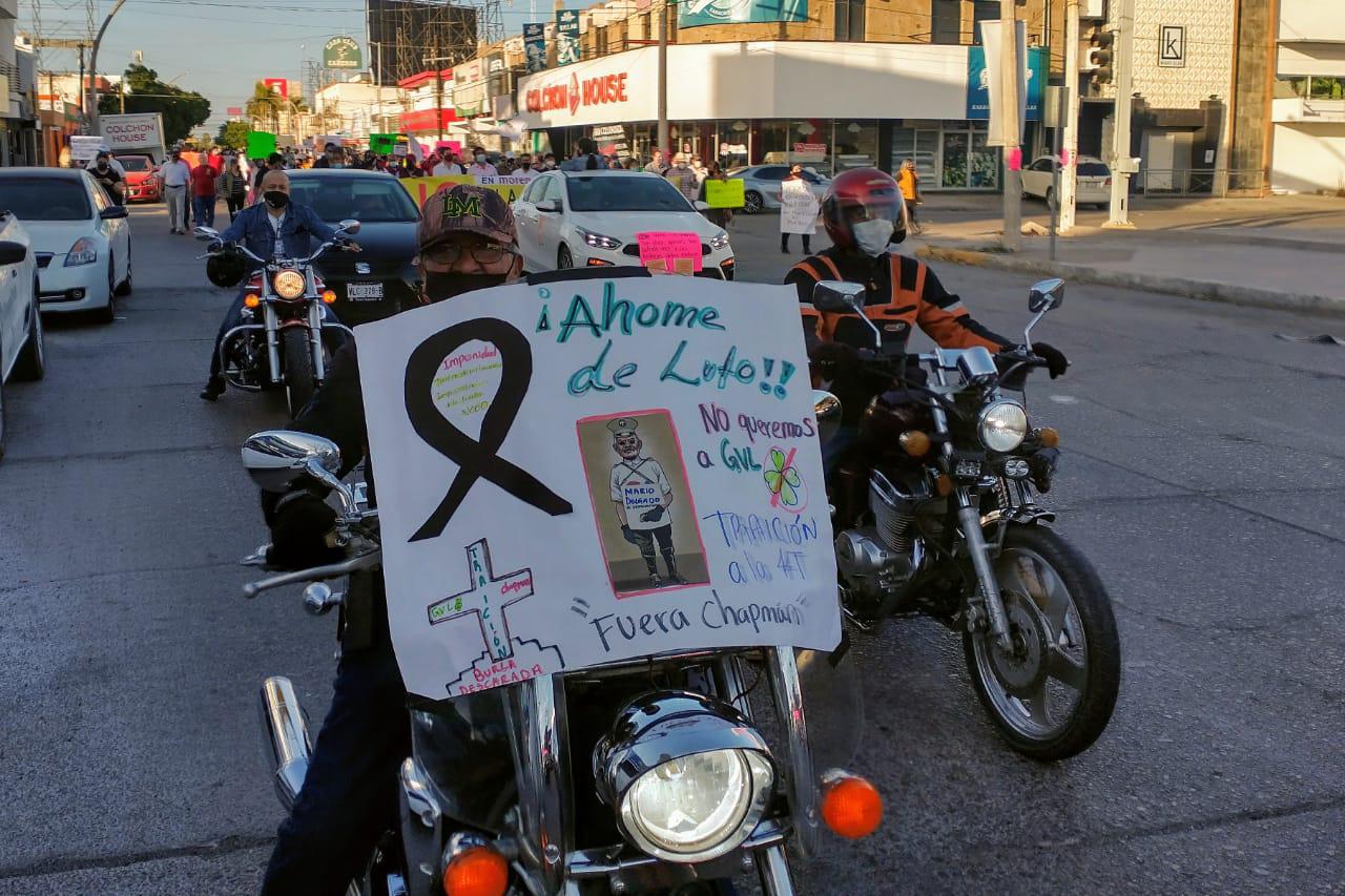 $!Protestan morenistas en Ahome por imposición de Gerardo Vargas Landeros