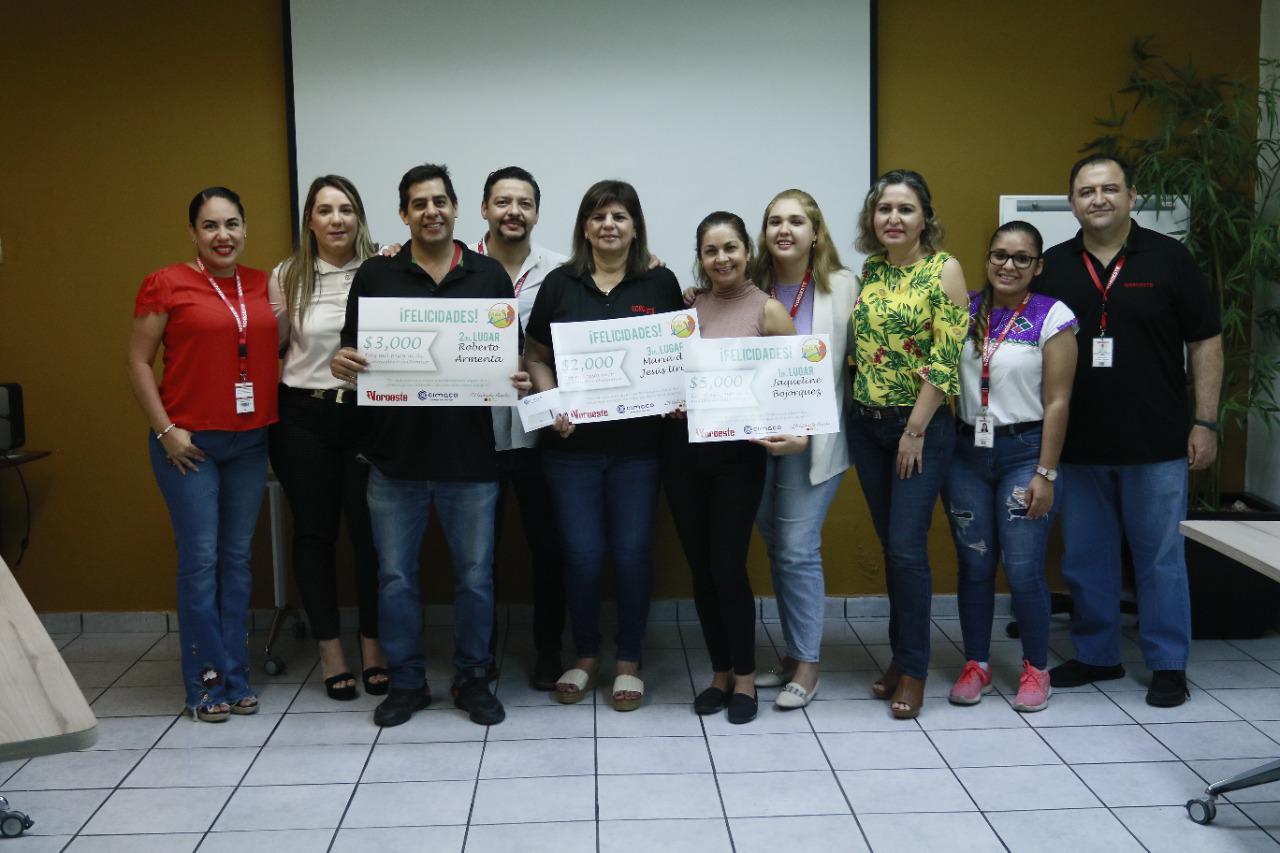 $!Algunos de los colaboradores de Datemex que se unieron al reto celebraron su participación en el programa de alimentación.