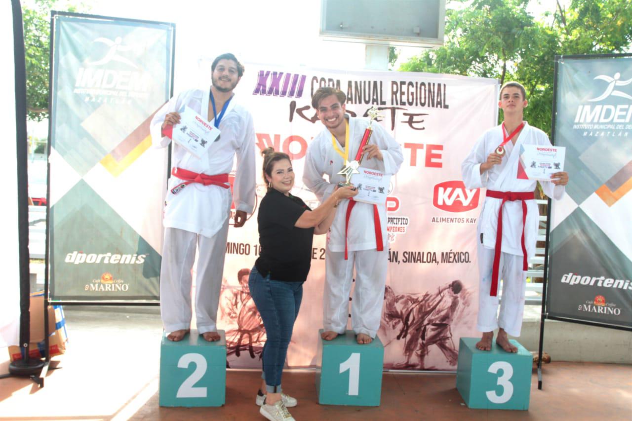 $!Jesús Moreno es el campeón absoluto de la Copa Anual Regional de Karate Noroeste