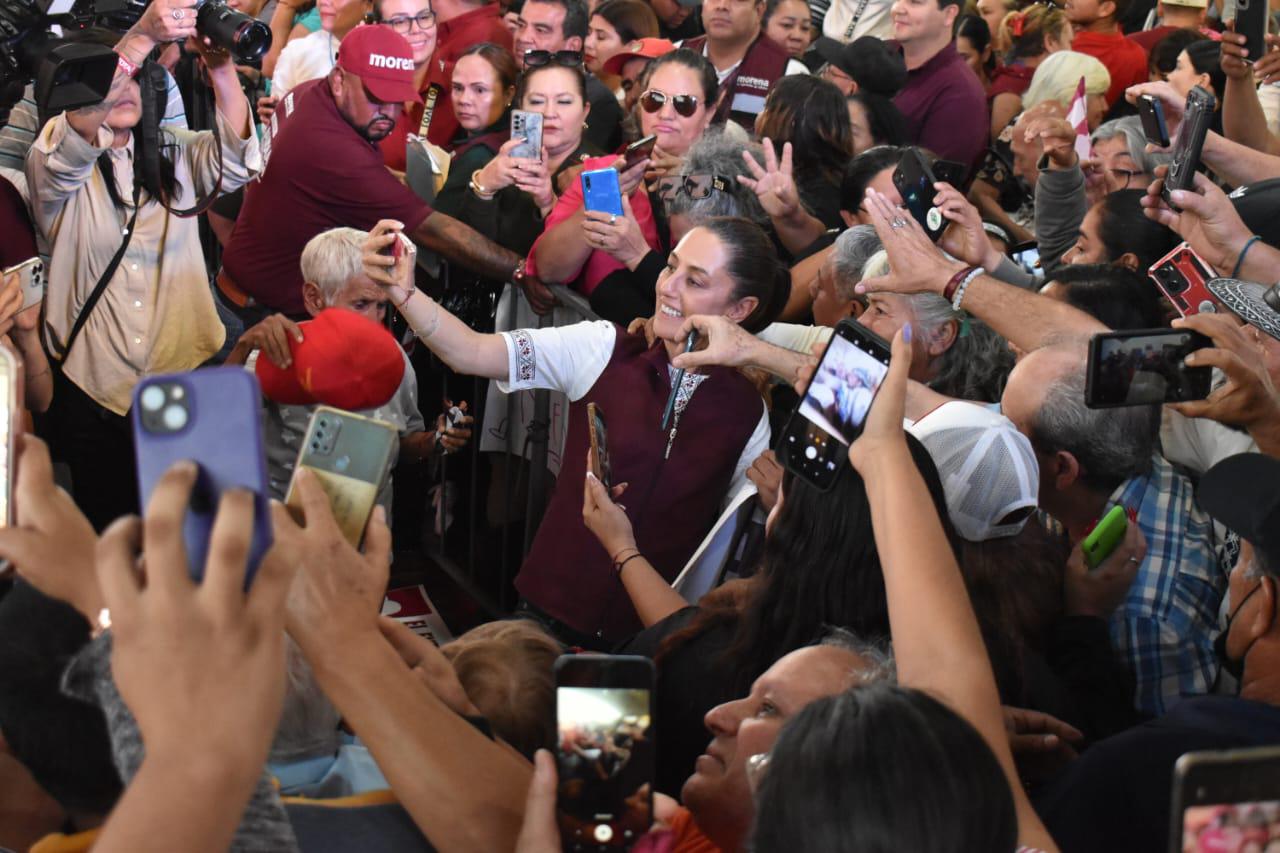 $!Desde Navolato, Claudia Sheinbaum promete tren de pasajeros para Sinaloa