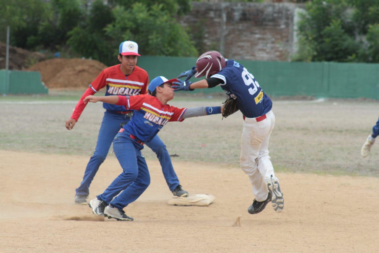 $!Liga Pelikanos vence a Muralla y avanza a cuartos de final en el Nacional de Beisbol Juvenil Menor