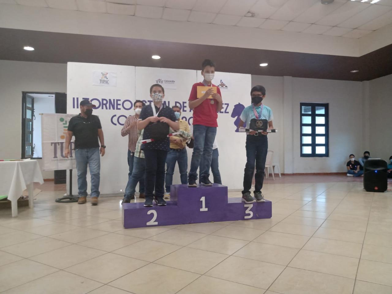 $!Hiram de Jesús Velarde es el rey del Torneo Estatal de Ajedrez Concordia 2022