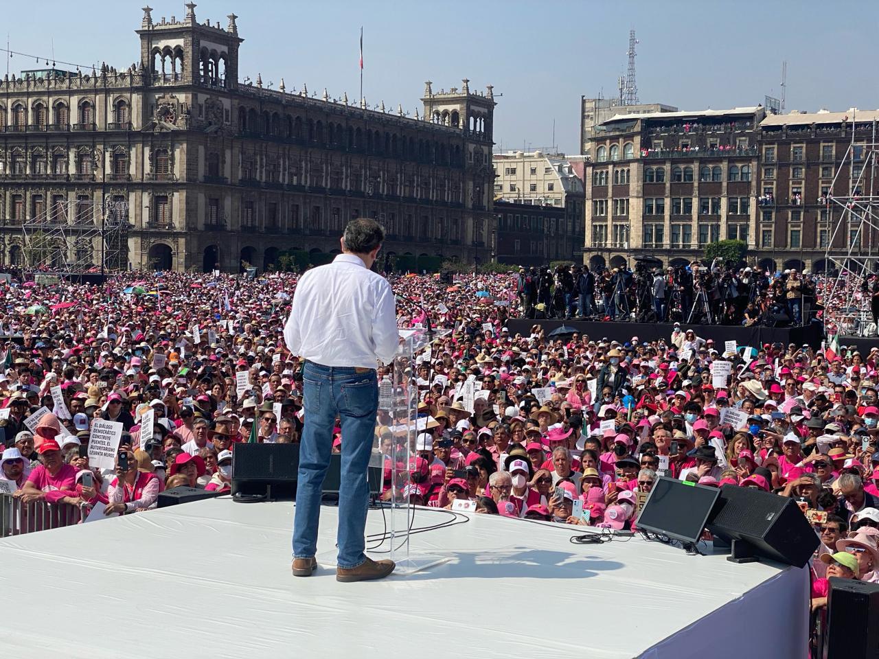 $!Miles de ciudadanos exigen elecciones libres en ‘Marcha por la Democracia’