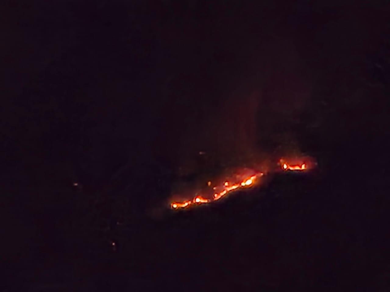 $!Se registra incendio forestal en cerro del Águila en Rosario