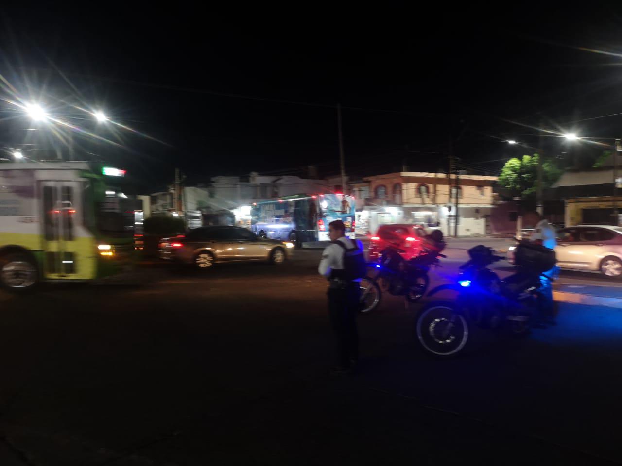 $!Cae palmera en la Avenida Miguel Alemán y bloquea los dos carriles viales
