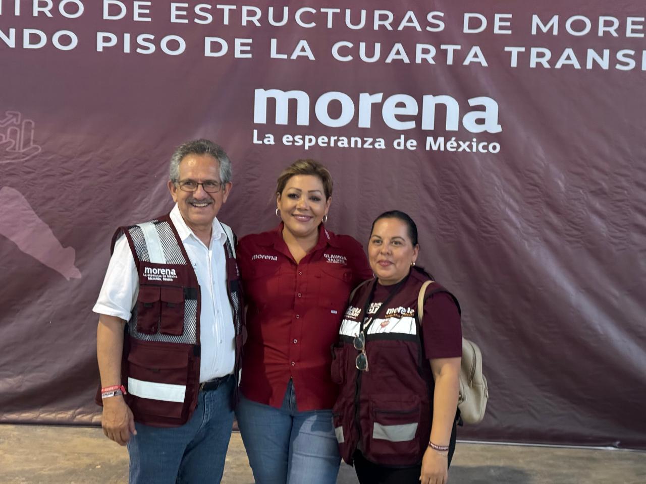 $!Respaldan militantes de Morena apoyo a Claudia Valdez