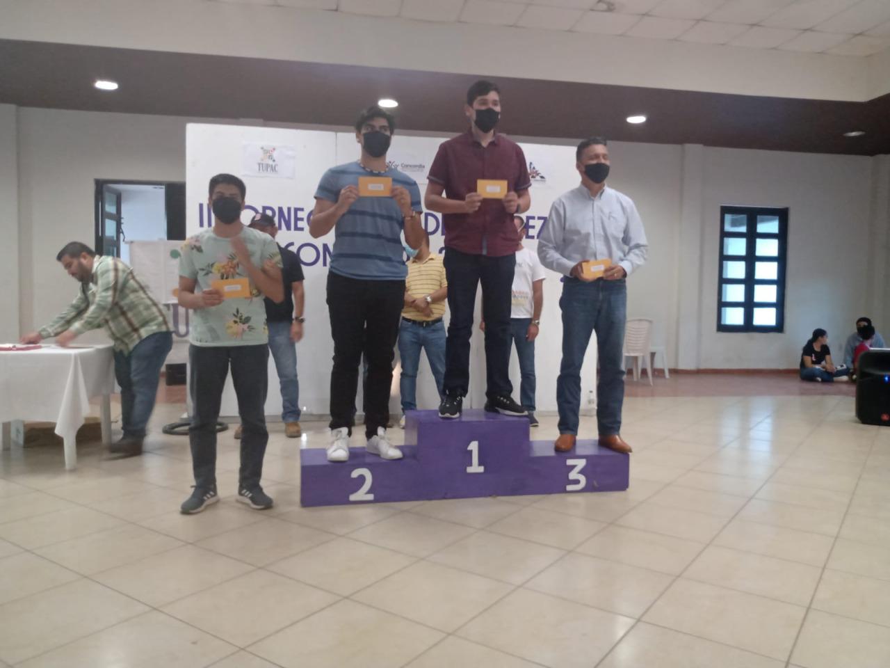 $!Hiram de Jesús Velarde es el rey del Torneo Estatal de Ajedrez Concordia 2022