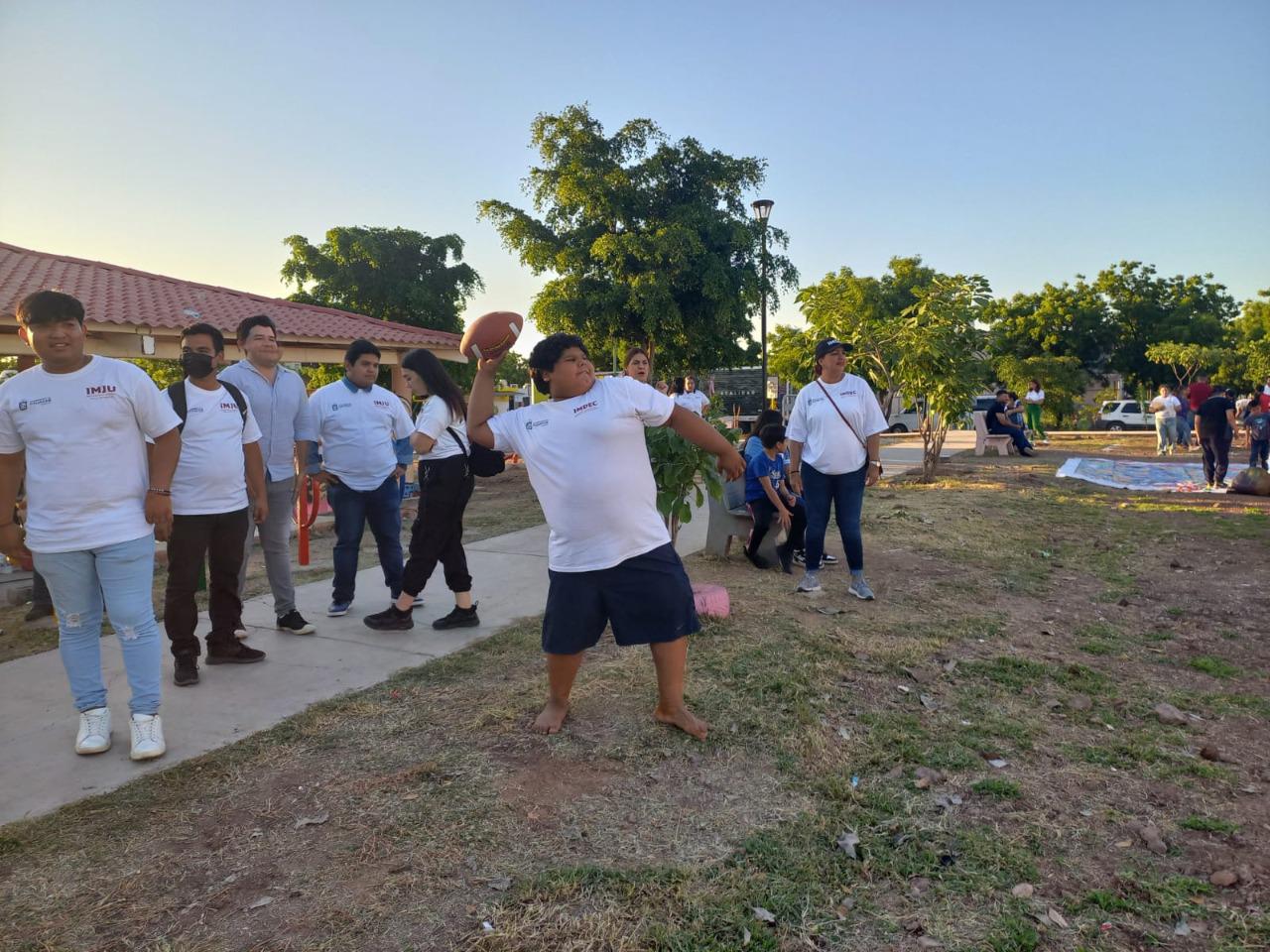 $!Imdec participa en el programa ‘Construyamos La Paz’ con su Jornada Deportiva