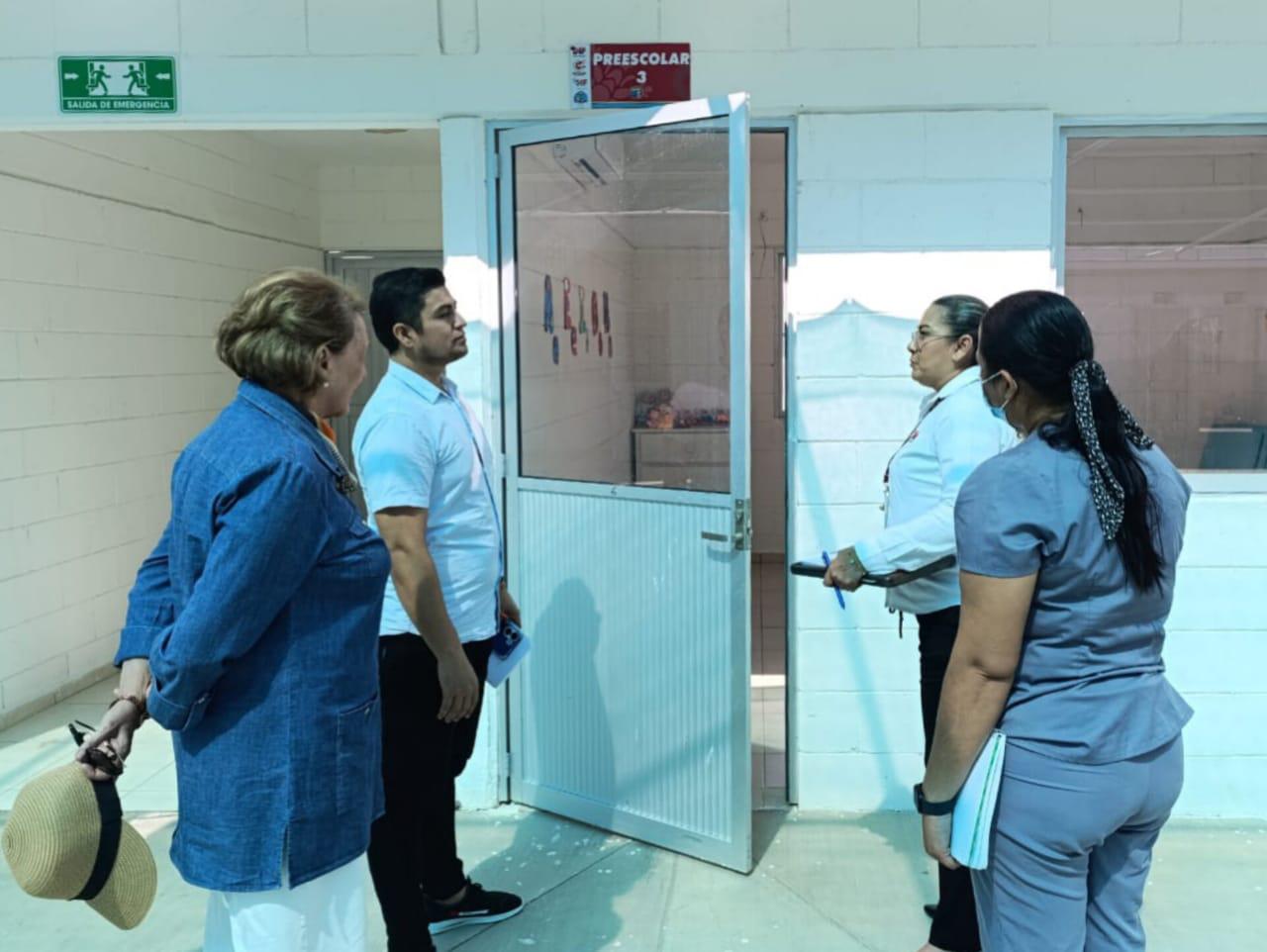 $!Supervisan guardería de DIF previo a su apertura en Isla del Bosque