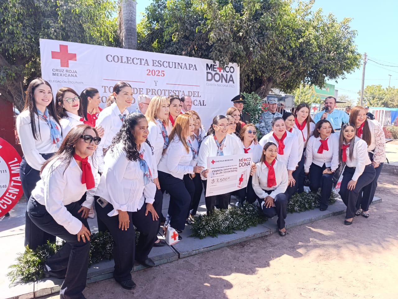 $!En Escuinapa, Colecta Anual de la Cruz Roja cierra con más de $217 mil