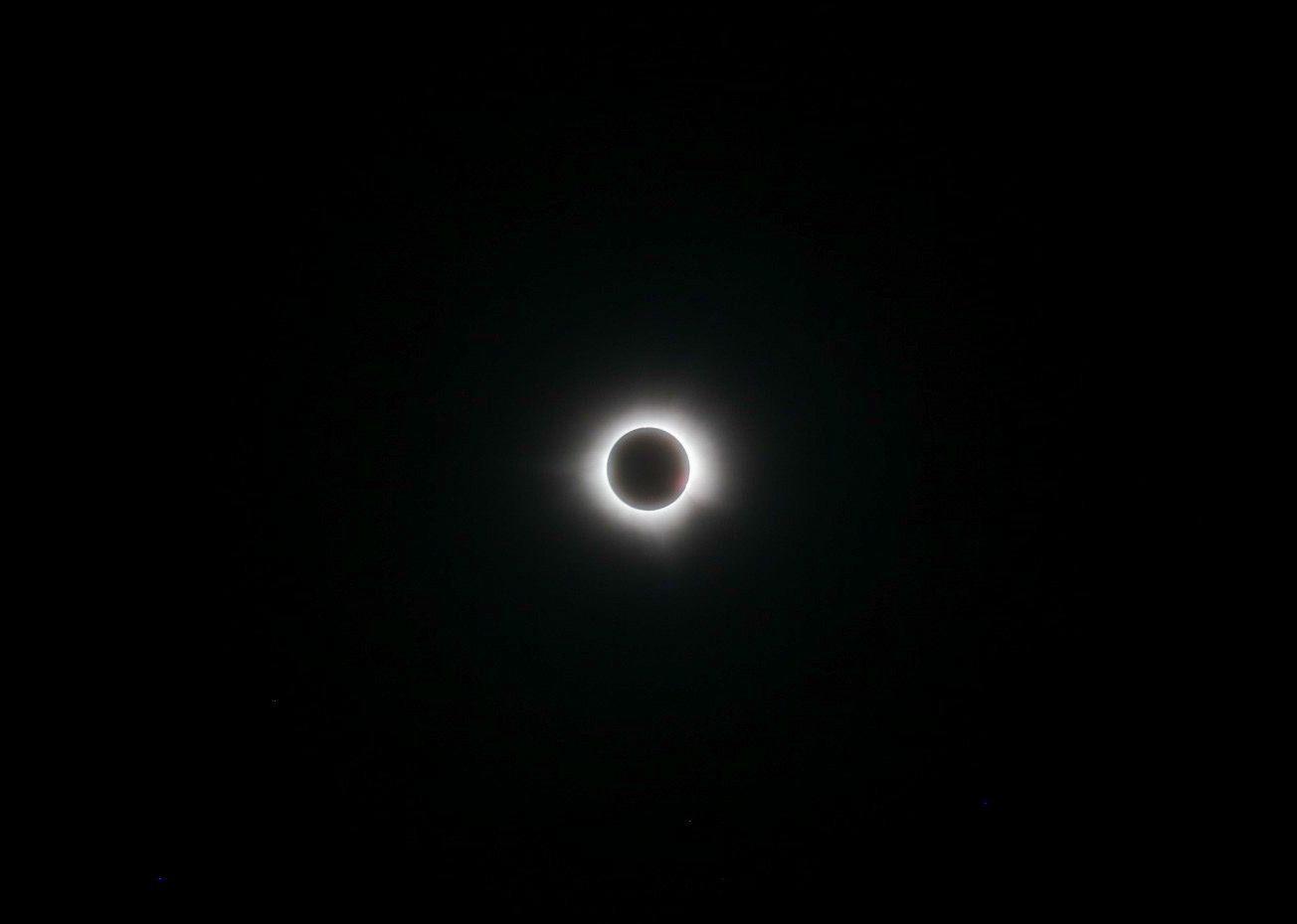 $!En el Parque Ciudades Hermanas vivieron la totalidad del eclipse.