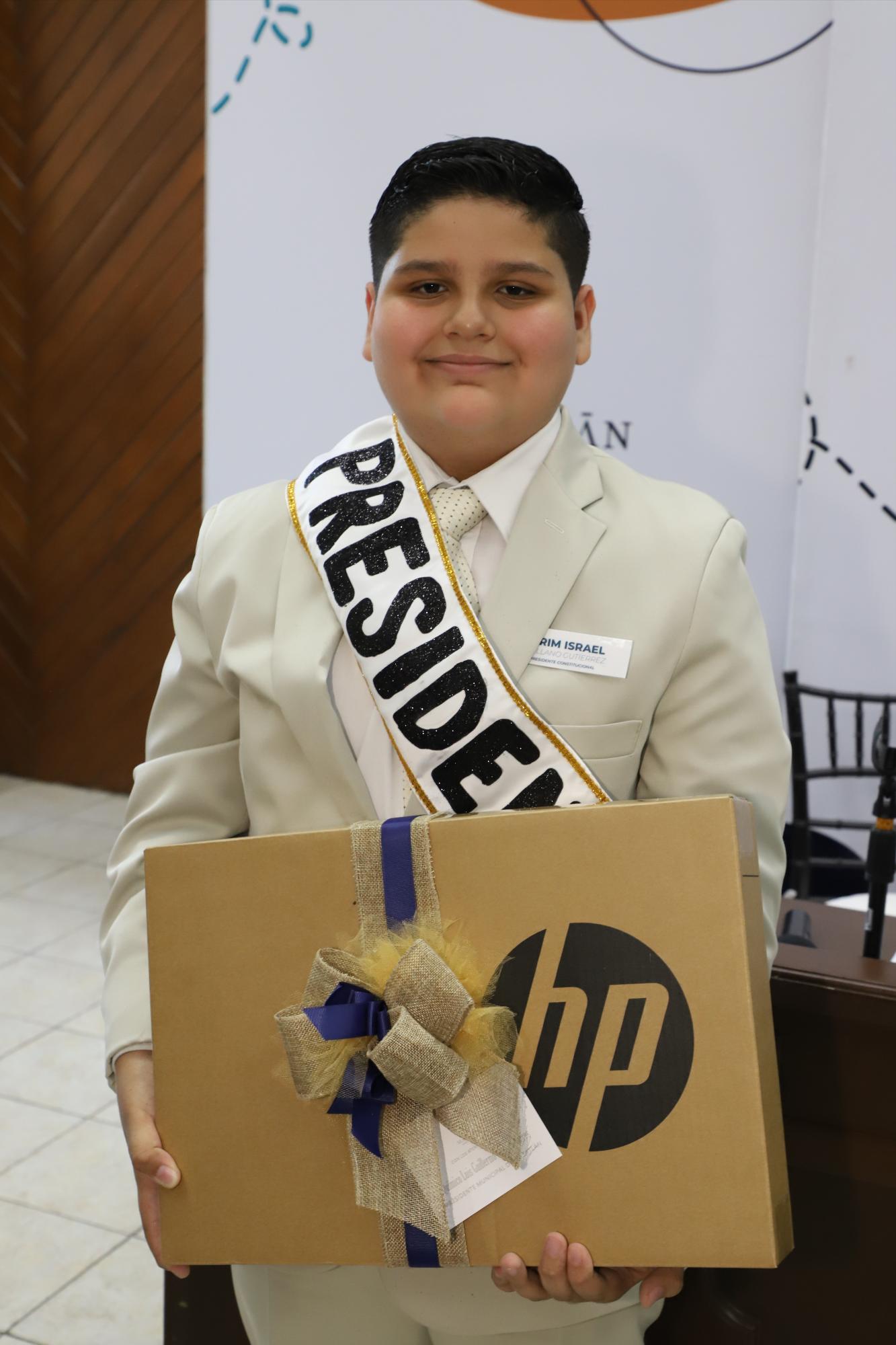$!Karim Israel Arellano Gutiérrez, es el Presidente Infantil 2022.