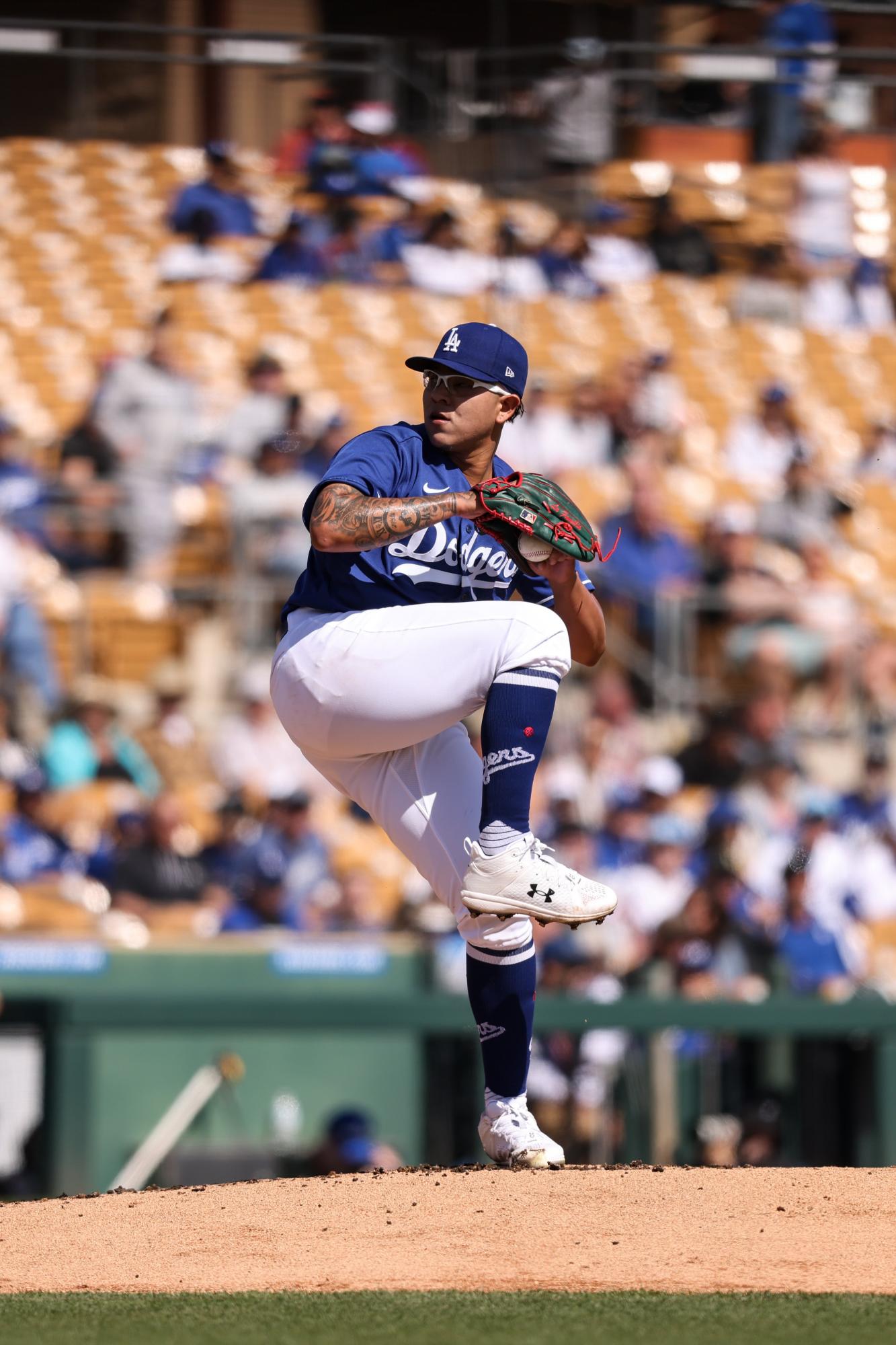 $!Julio Urías concedió una carrera con los Dodgers de cara al Clásico Mundial de Beisbol