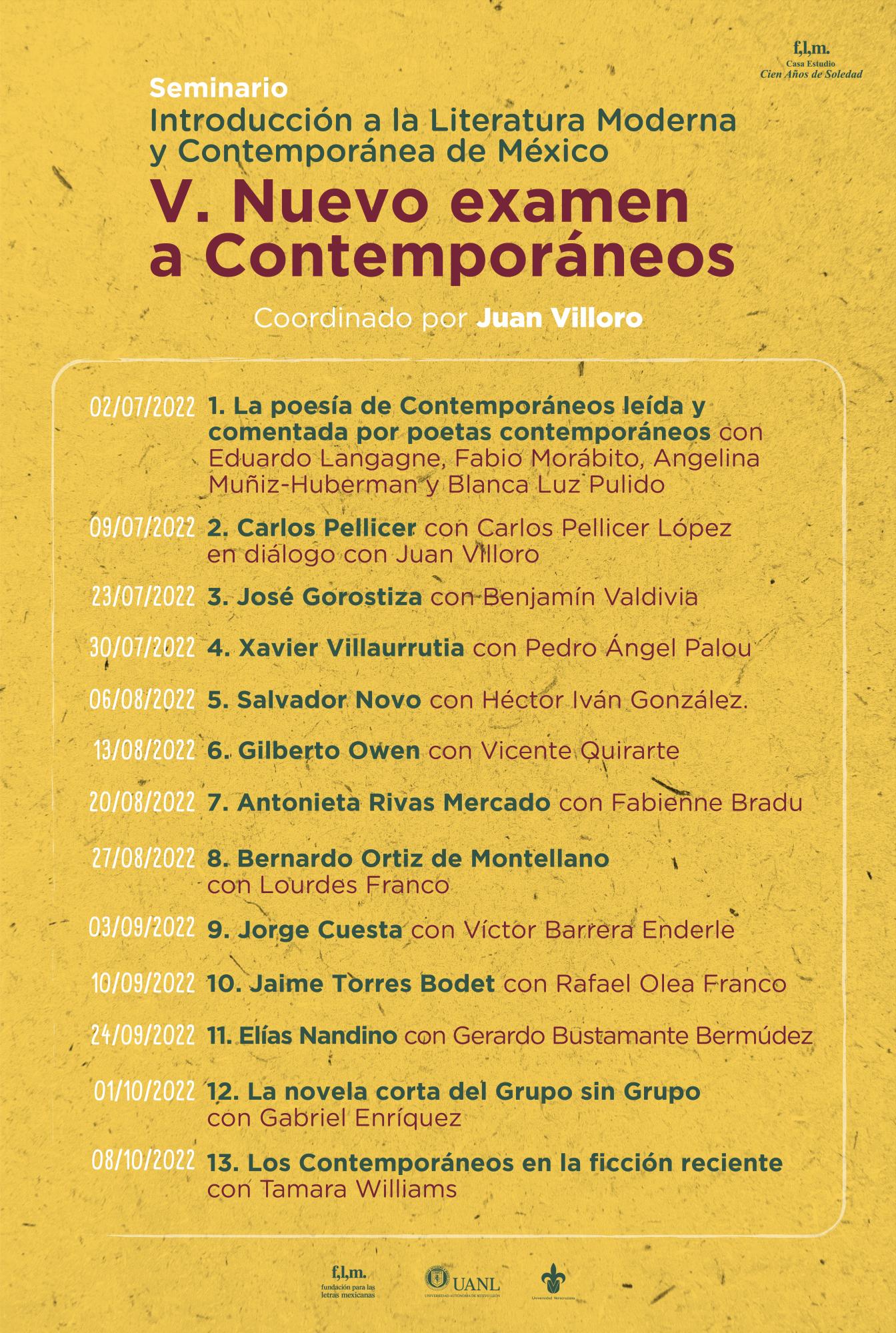 $!Charlarán sobre la obra literaria de Contemporáneos