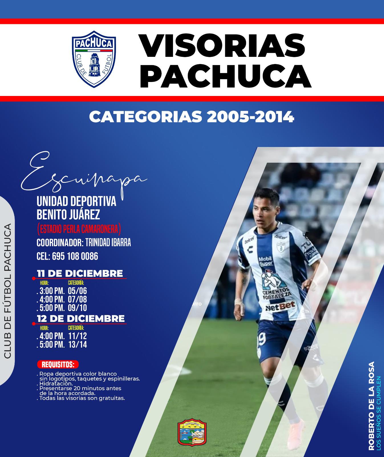 $!Club Pachuca hará visorías en Escuinapa