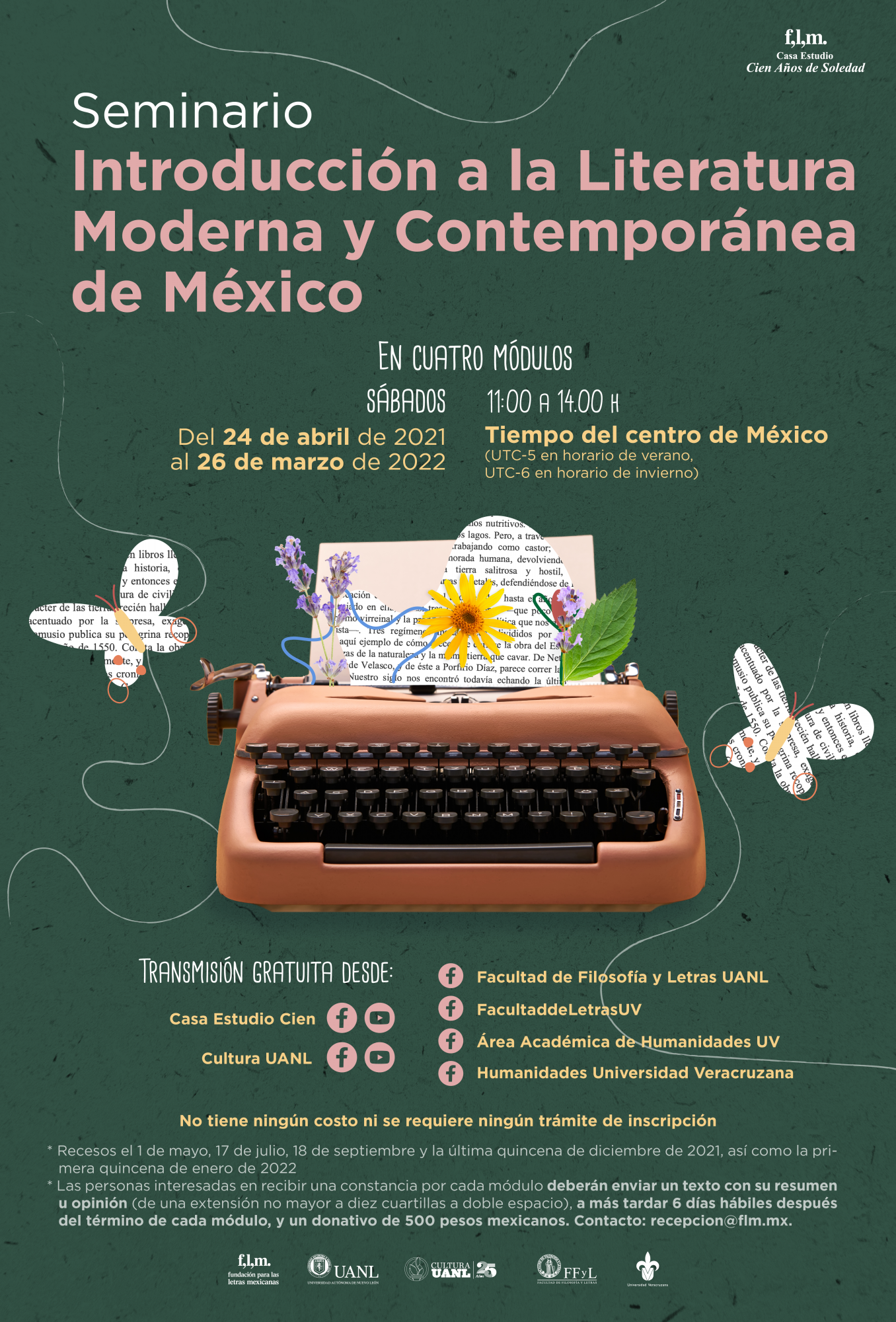 $!Grandes figuras de las letras mexicanas, en ciclo gratuito de charlas por internet