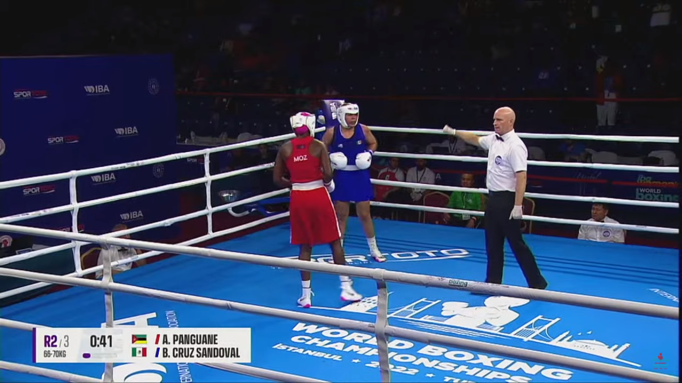 $!Sinaloense Tamara Cruz pierde en su debut en el Mundial de Boxeo Femenil