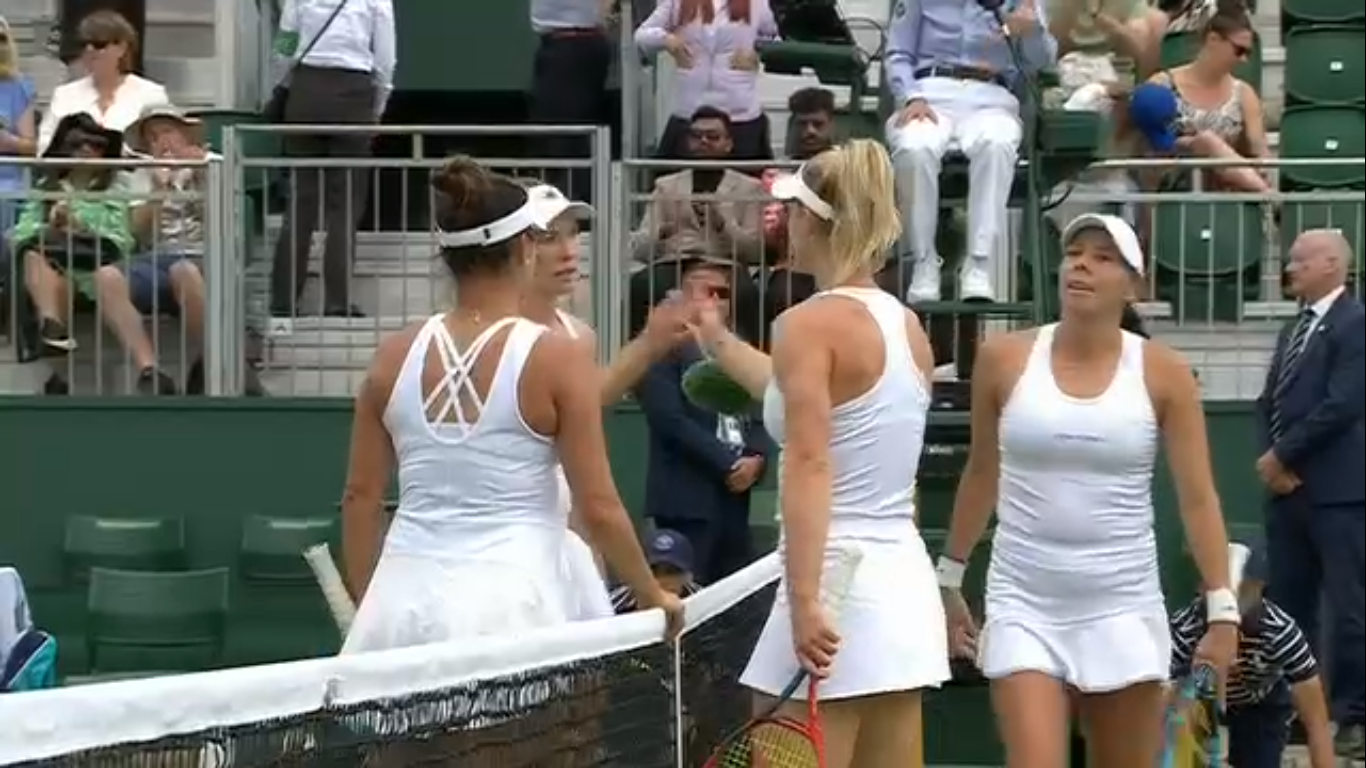 $!Giuliana Olmos se despide del dobles femenil de Wimbledon