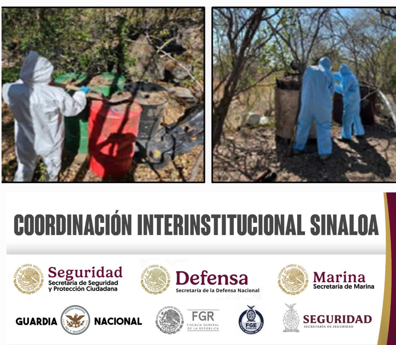 $!Aseguran nueve laboratorios de drogas en Culiacán, Cosalá y Mocorito