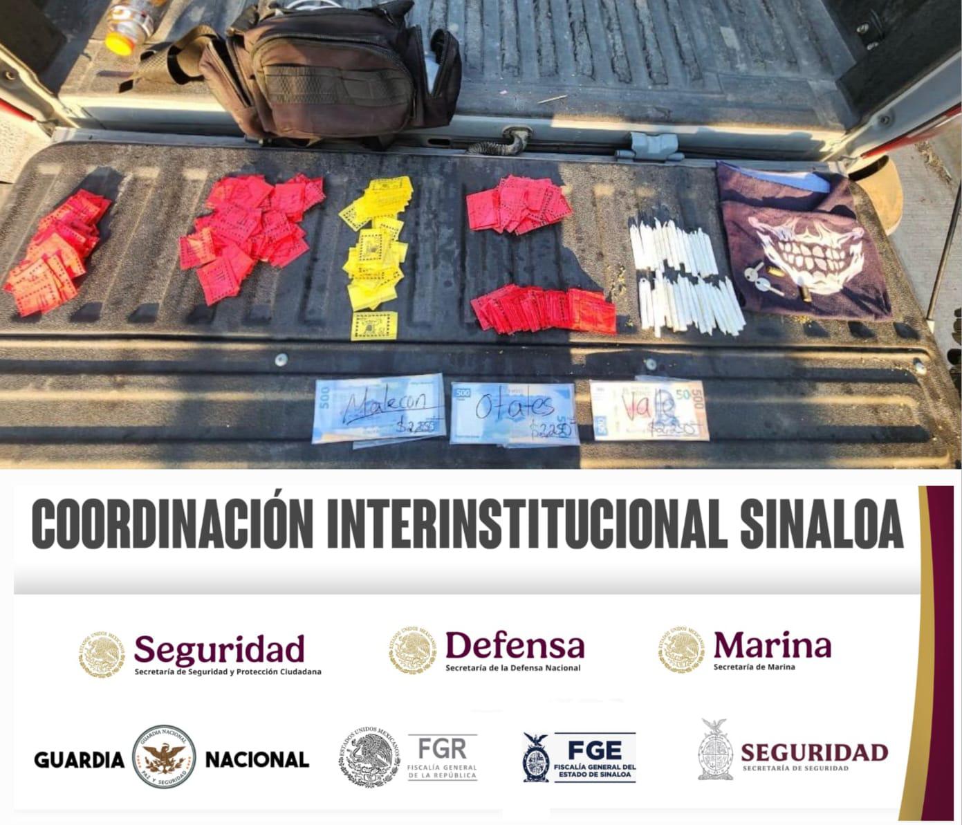$!En Rosario, detienen civiles y les asegura droga y efectivo