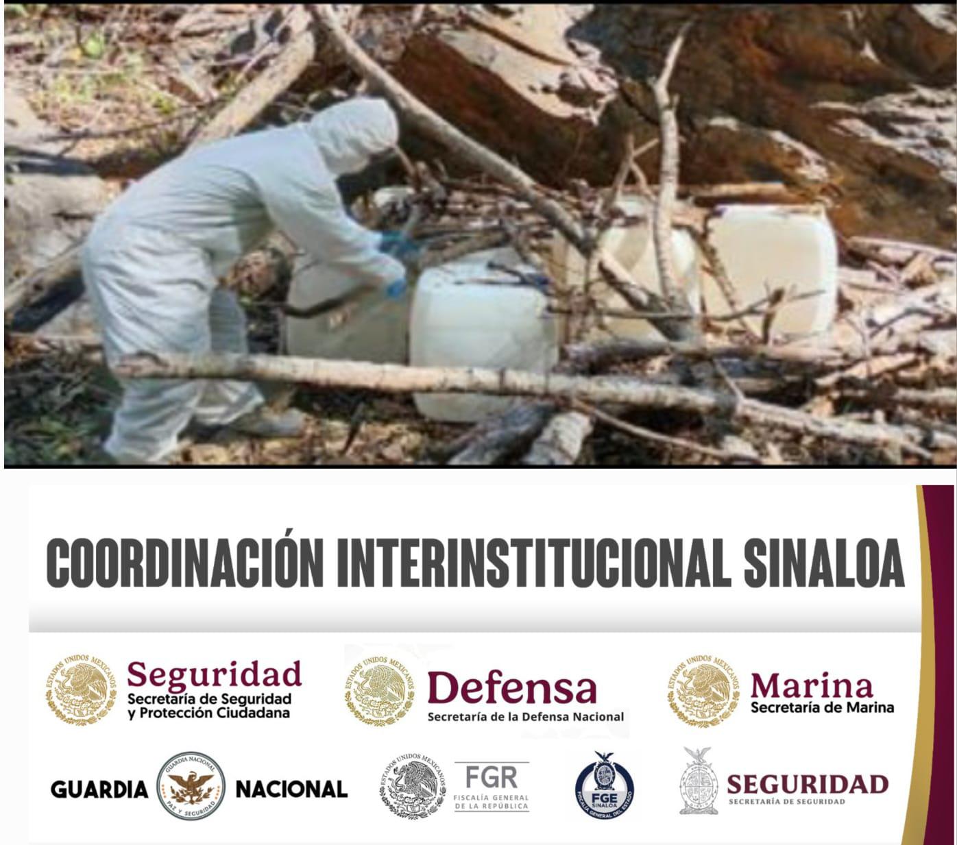 $!Aseguran 11 laboratorios para la elaboración de drogas en Sinaloa