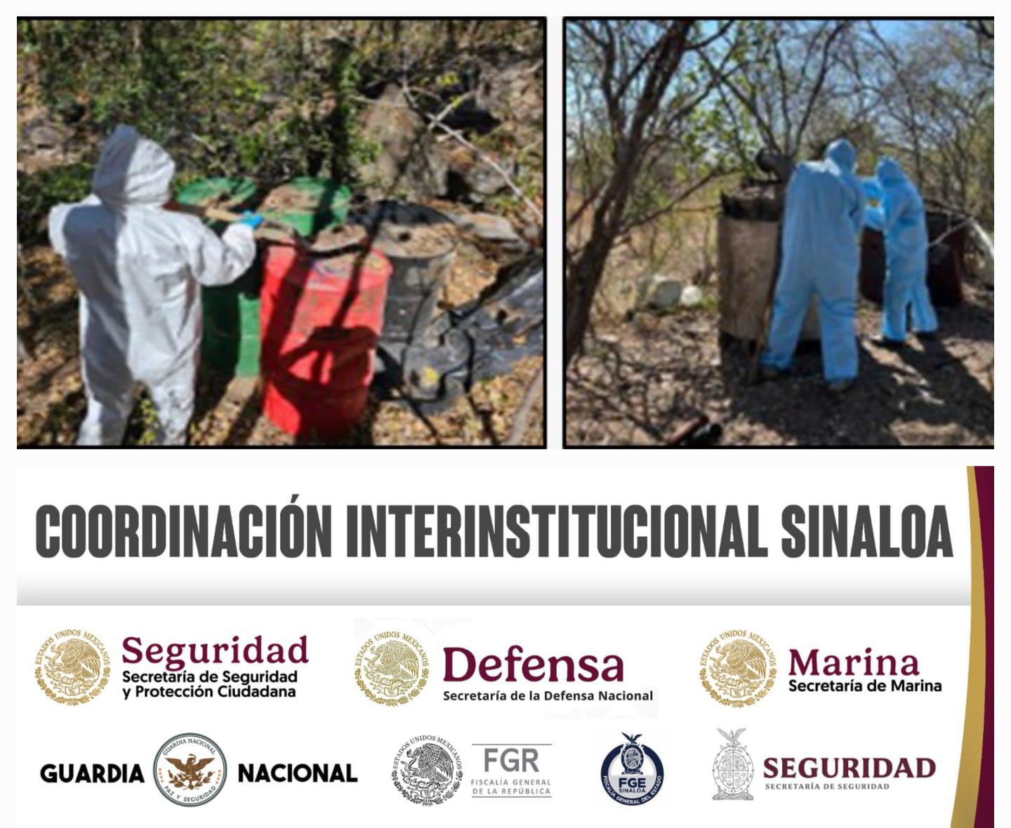 $!Aseguran nueve laboratorios de drogas en Culiacán, Cosalá y Mocorito